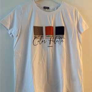 Kensol White Graphic T-Shirt